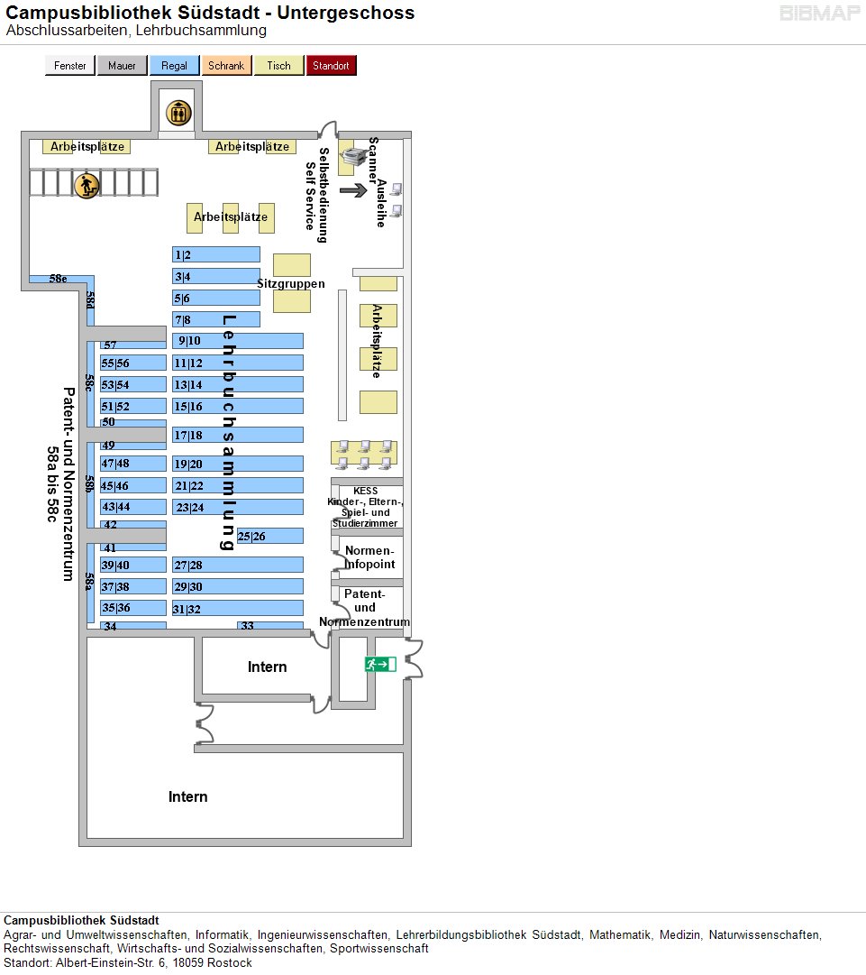 Layout, Campus Library Südstadt, basement