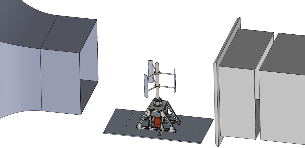 CAD-Modell des Versuchsstands.